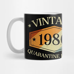 40 Years Old 40th Birthday Gift 1980 Quarantine Edition Mug